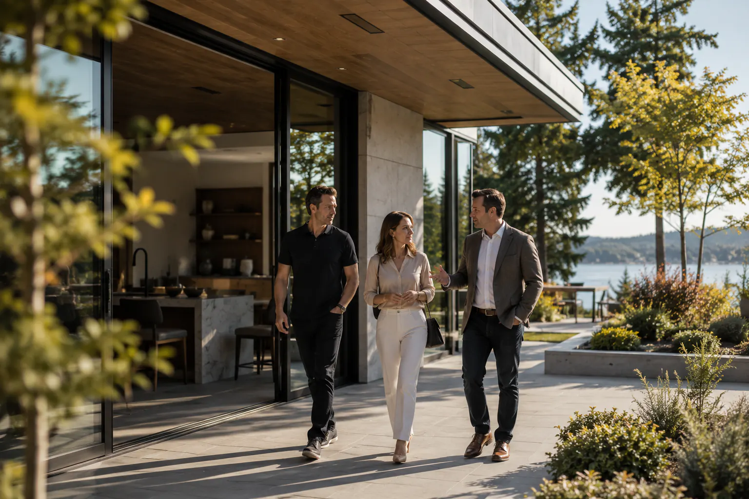 Investors walking a property during due diligence
