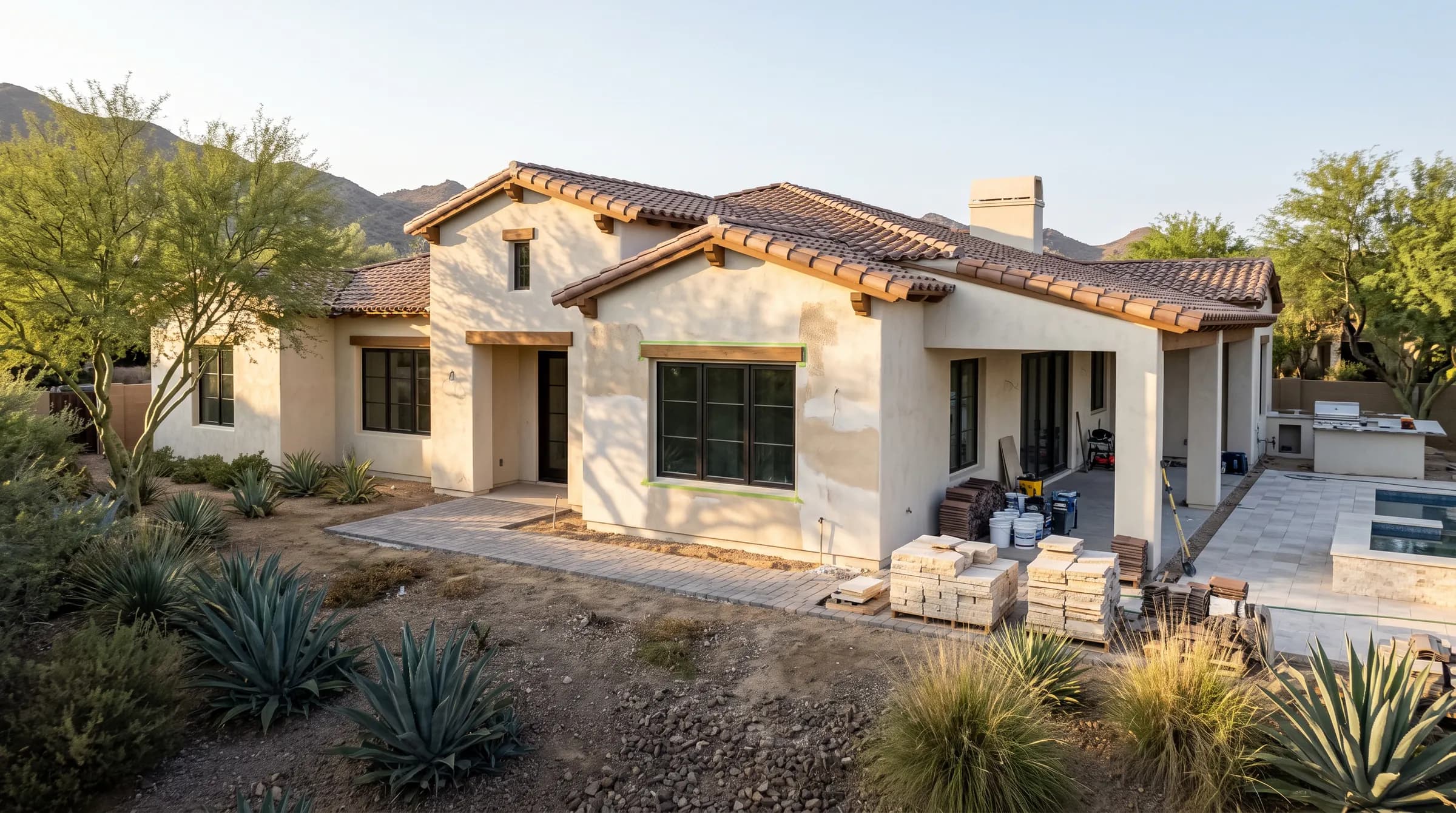 Representative Scottsdale residence undergoing a professional fix-and-flip renovation
