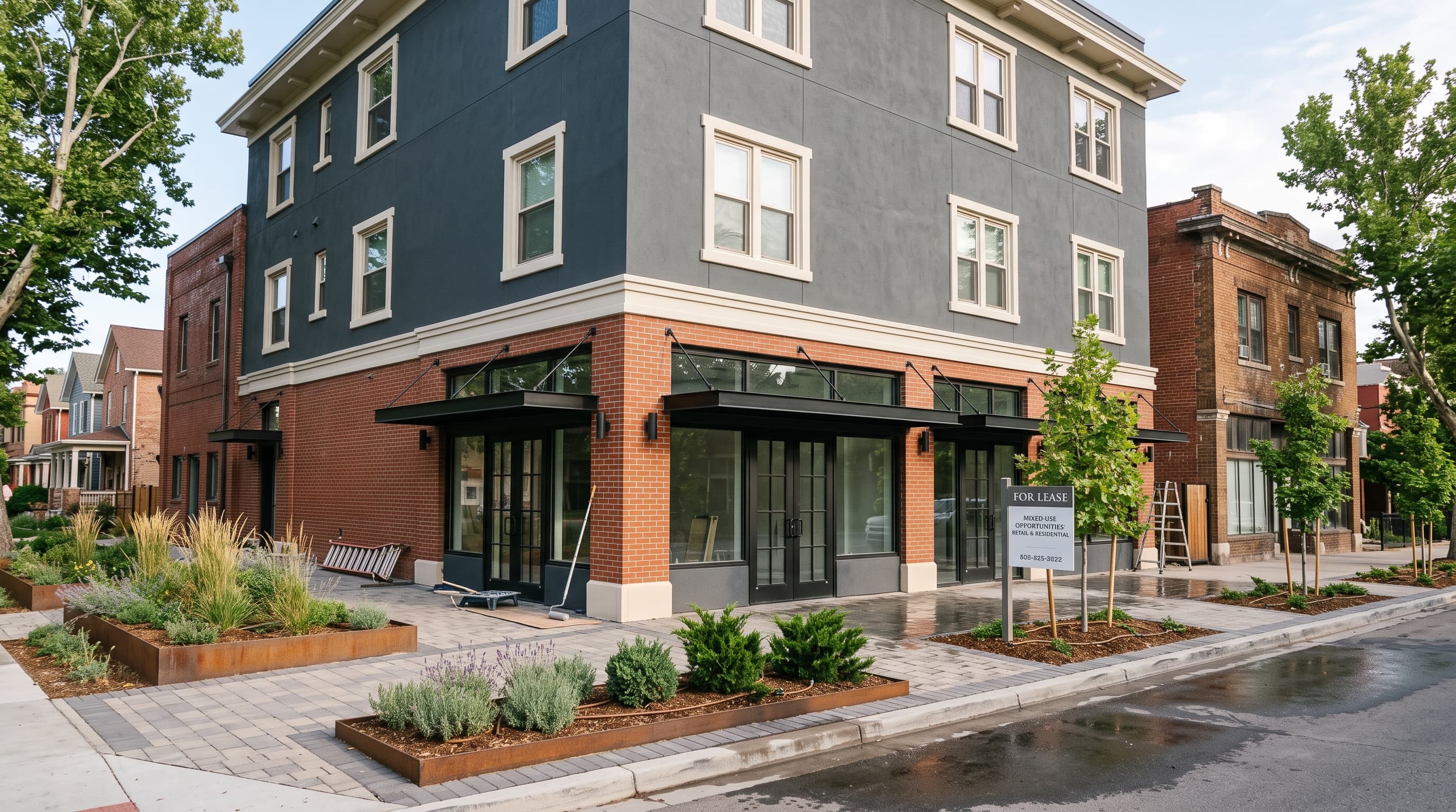 Modern mixed-use commercial investment property